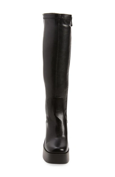 Azalea Wang Nashla Knee High Platform Boot In Black