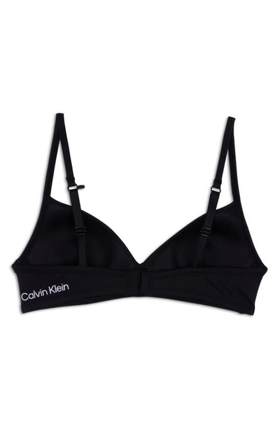 Shop Calvin Klein Kids' Softie Cup Bra In Black