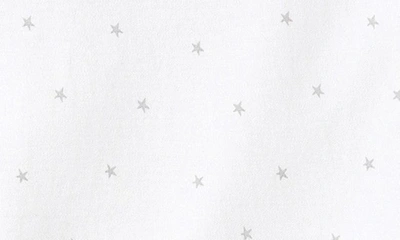 Petite Plume Stars Pima Cotton Baby Blanket In White
