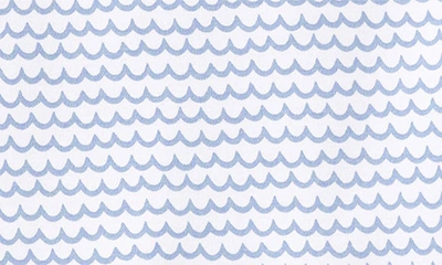 Petite Plume Pima Cotton Baby Blanket In Blue