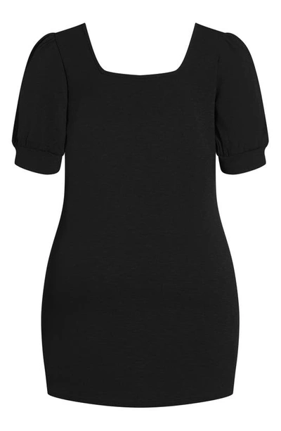 Shop City Chic Electric A-line Minidress In Black