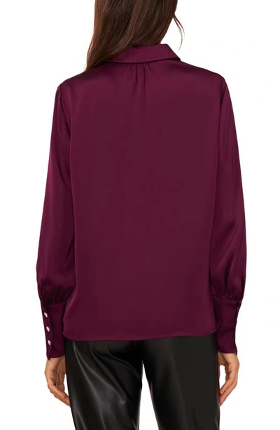 Halogen Button-up Shirt In Deep Ruby