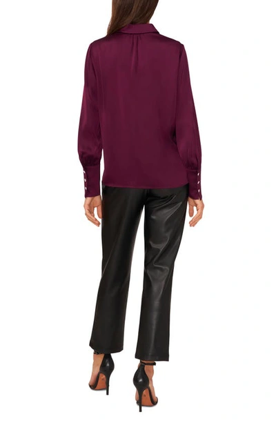 Halogen Button-up Shirt In Deep Ruby