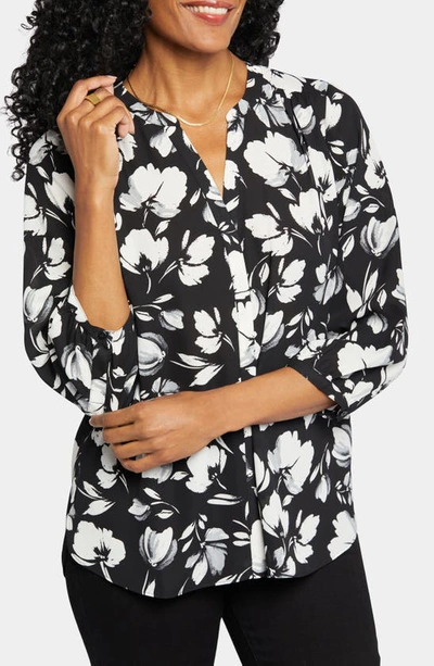 Shop Nydj Pintuck Blouse In Bellefontaine