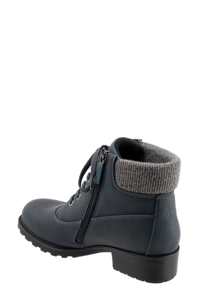 Trotters Bellamy Faux Fur Lined Bootie In Navy