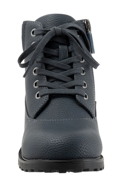 Trotters Bellamy Faux Fur Lined Bootie In Navy