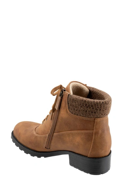 Trotters Bellamy Faux Fur Lined Bootie In Luggage