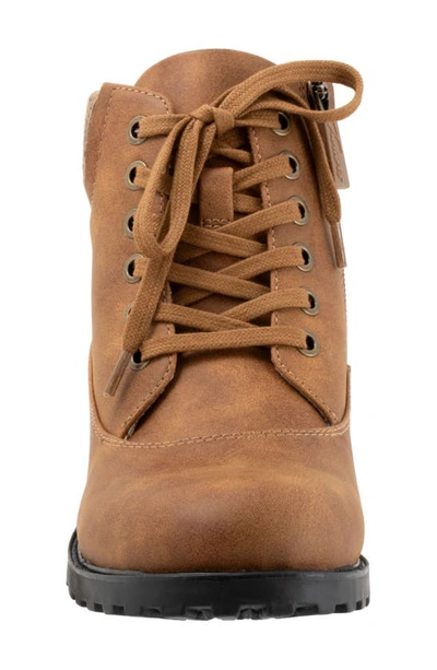 Trotters Bellamy Faux Fur Lined Bootie In Luggage