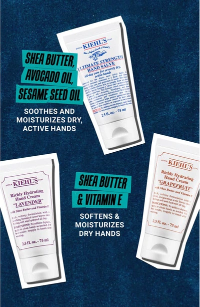 Shop Kiehl's Since 1851 Richly Hydrating Hand Care Trio $58 Value