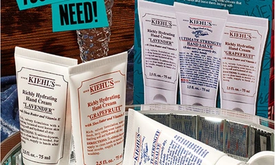 Shop Kiehl's Since 1851 Richly Hydrating Hand Care Trio $58 Value