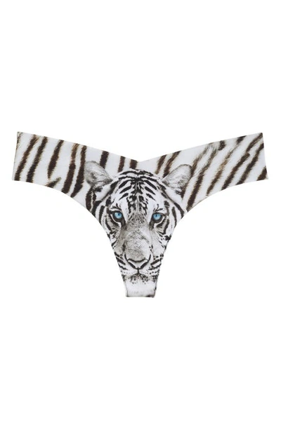 Shop Commando Print Thong In Photo Op White Tiger