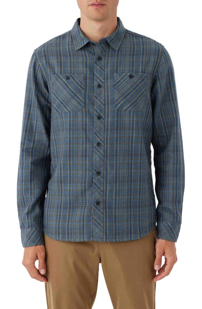Shop O'neill Og Jonez Flannel Button-up Shirt In Heather Grey