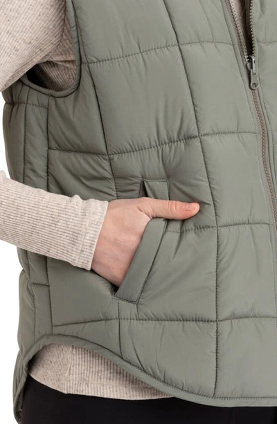 Shop Threads 4 Thought Aubri Packable Puffer Vest In Artichoke
