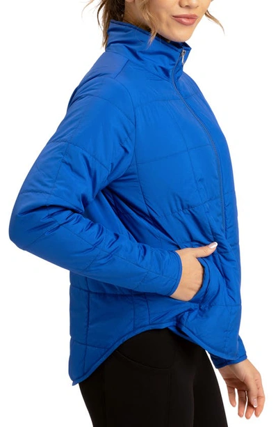 Shop Threads 4 Thought Athene Packable Puffer Jacket In Sapphire