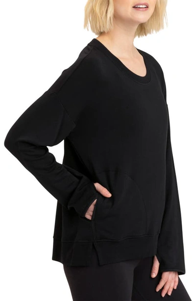 Shop Threads 4 Thought Mallorie Sweatshirt In Black