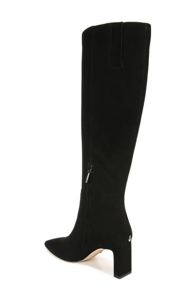 Shop Sam Edelman Sylvia Knee High Boot In Black Suede