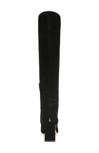 Shop Sam Edelman Sylvia Knee High Boot In Black Suede