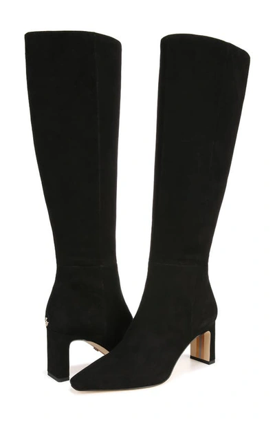 Shop Sam Edelman Sylvia Knee High Boot In Black Suede