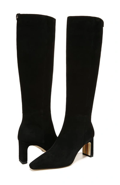 Sam Edelman Sylvia Knee High Boot In Black Suede