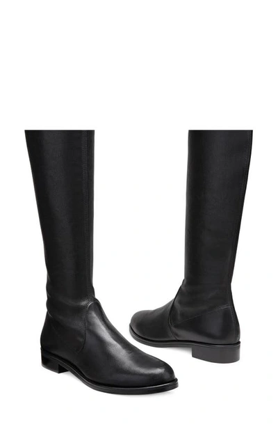 Shop Stuart Weitzman Lowland Bold Boot In Black Nappa Leather
