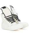 RICK OWENS Geobasket leather high-top trainers