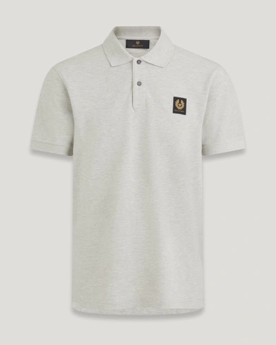 Shop Belstaff Polo In Old Silver Heather
