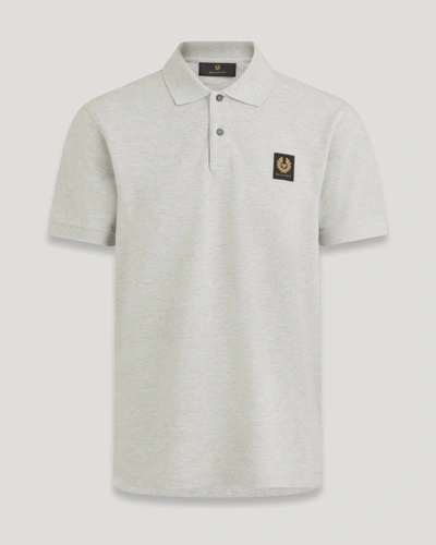 Shop Belstaff Polohemd Für Herren Cotton Pique In Old Silver Heather