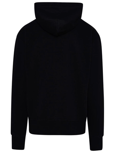 Shop Mm6 Maison Margiela Black Cotton Sweatshirt