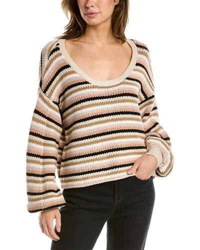 Shop Saltwater Luxe Wool-blend Sweater In Beige