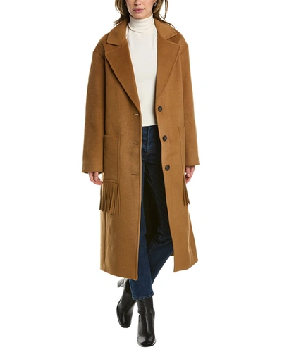 Shop Apparis Eleanor Coat In Brown