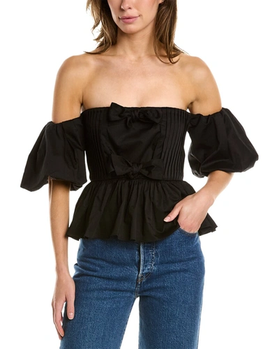 Shop Hunter Rhea Top In Black