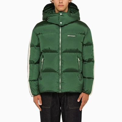 Shop Palm Angels Nylon Forest Down Jacket In Green