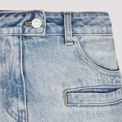 Shop Courrèges Chaps Blue Denim Pants Jeans