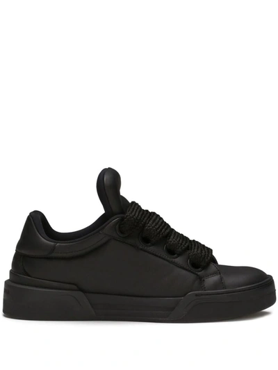 Shop Dolce & Gabbana Low-top Sneakers In Black