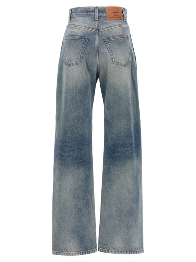 Shop Y/project Cut-out Jeans Light Blue