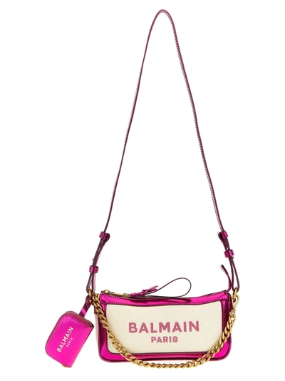 Shop Balmain B-army Clutch In White