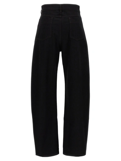 Shop Lemaire Curved Jeans In Black