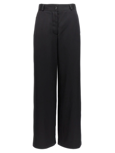 Shop Jil Sander Wide Leg Pants In Black