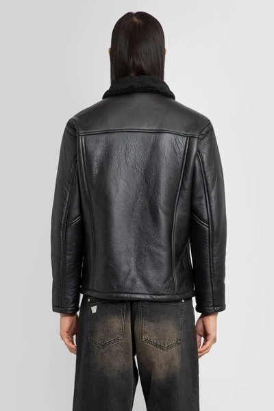 Shop Giorgio Brato Man Black Leather Jackets