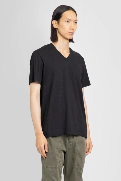 James Perse Maglietta In Jersey Morbido Con Scollo A V In Black