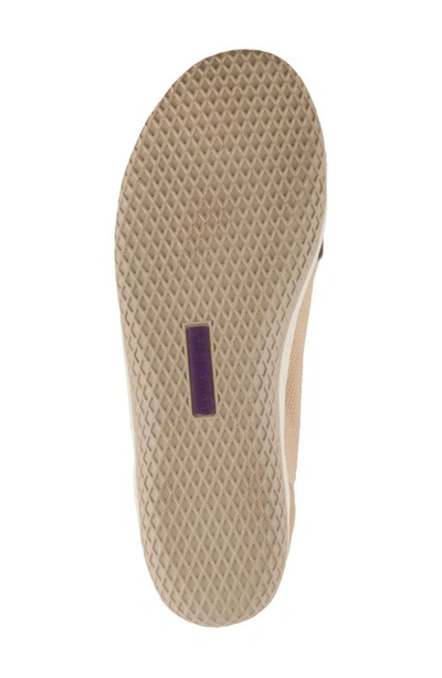 David Tate Italy Knit Ballet Flat In Camel Fabric