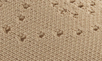 David Tate Italy Knit Ballet Flat In Camel Fabric