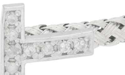 Meshmerise Diamond Bangle Bracelet In White