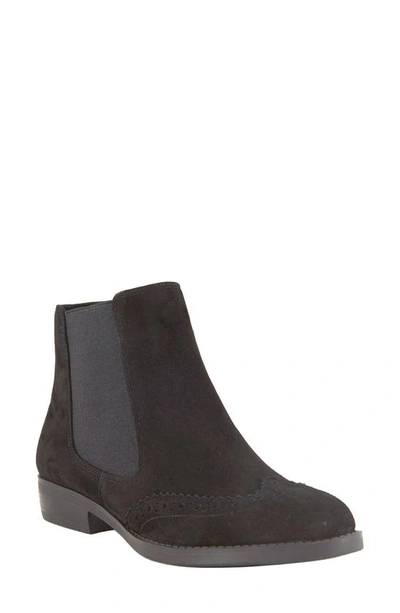 David Tate Tilly Chelsea Boot In Black Suede