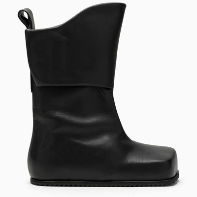 Shop Yume Yume High Black Faux Leather Boot