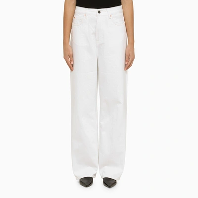 Shop Wardrobe.nyc | White Denim Boyfriend Jeans