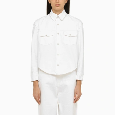 Shop Wardrobe.nyc | White Denim Jacket
