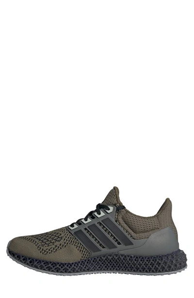 Shop Adidas Originals Ultra 4d Running Shoe In Olive Strata/ Black/ Silver