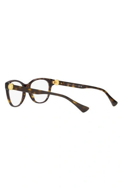 Shop Versace 55mm Cat Eye Optical Glasses In Havana