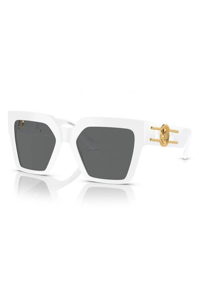 Shop Versace 55mm Butterfly Sunglasses In White